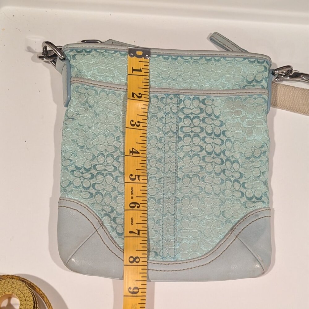 Coach, Mini Signature C Monogram Crossbody Baby Blue 2007 Y2K - Picture 11 of 12